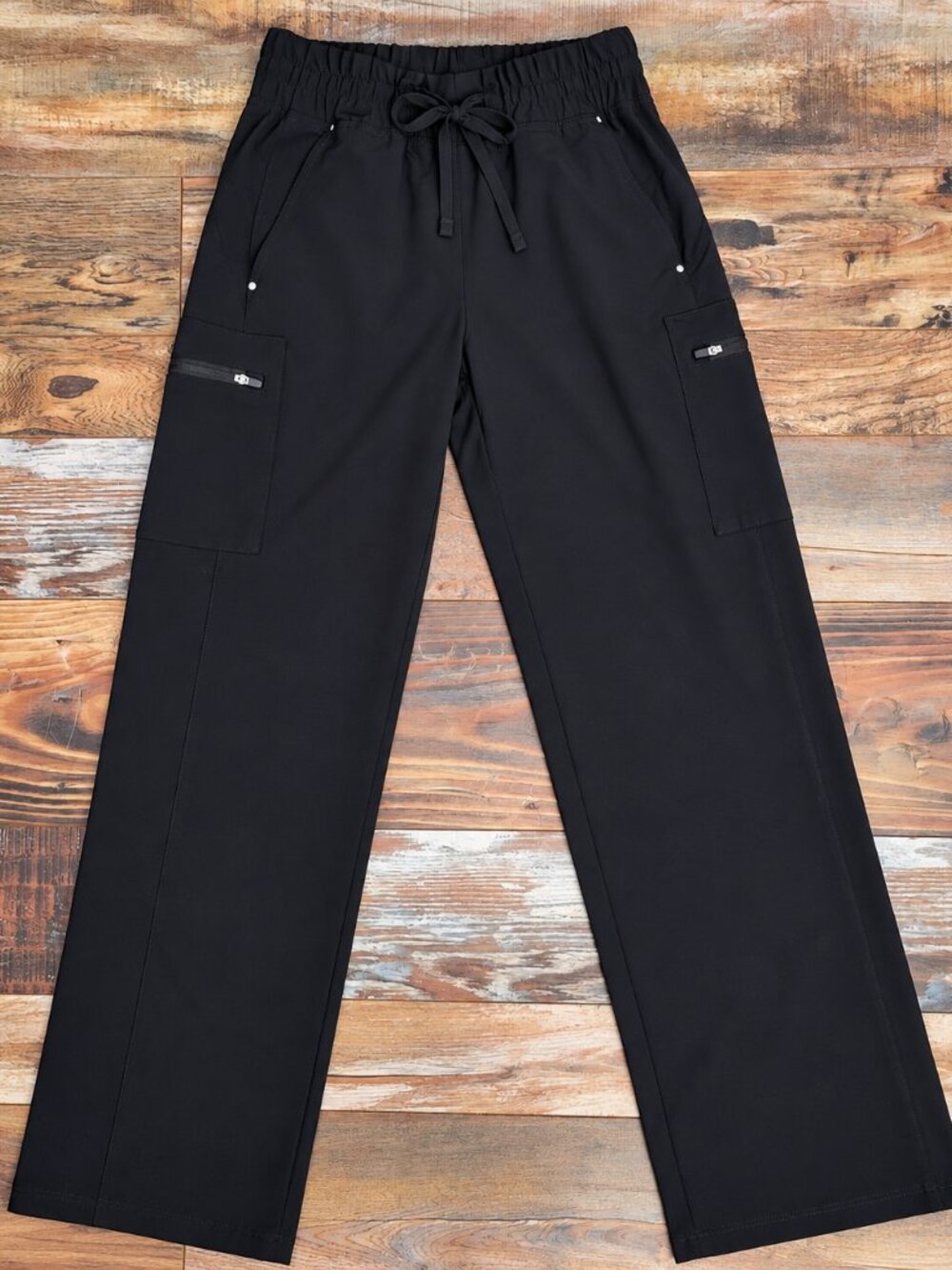 Easy Stretch - Ellie Women’s 5-Pocket High-Waisted Wide Leg Scrub Pants